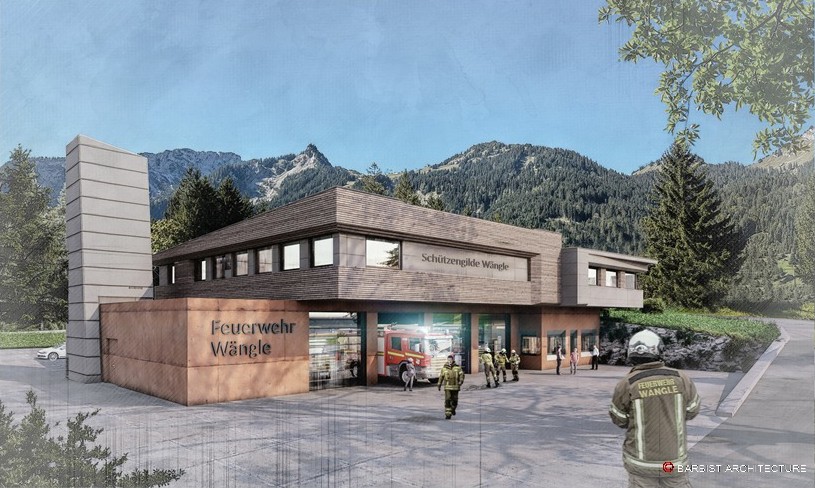 Vereinshaus Wängle Visualisierung