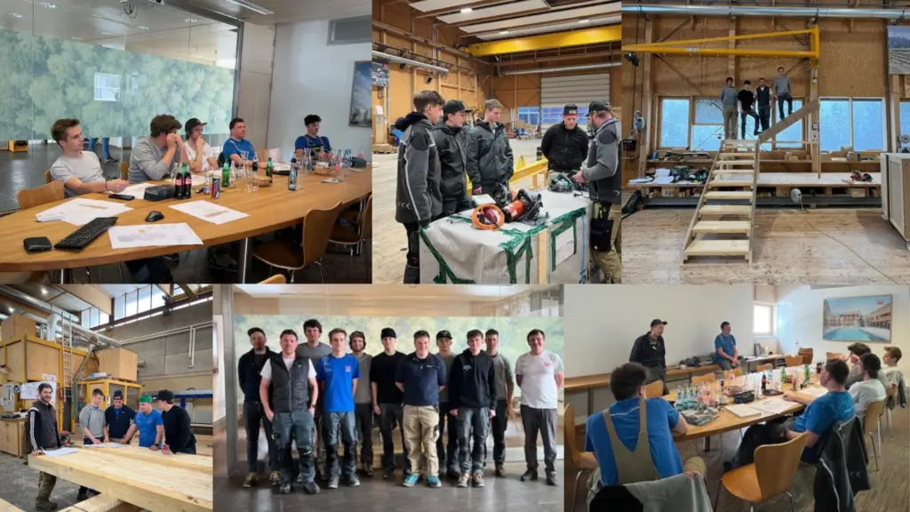 Referenz Holzbau Saurer Lehrlingswoche, eine abwechslungsreiche Mischung aus Praxis, Theorie und gemeinsamen Erlebnissen für unseren Nachwuchs