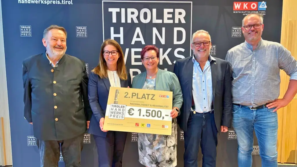 Referenz Holzbau Saurer, 2. Platz Tiroler Handwerkspreis